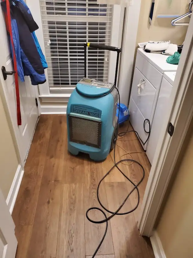 Commercial dehumidifier deployed for Flood Damage Cleanup in Queen Creek