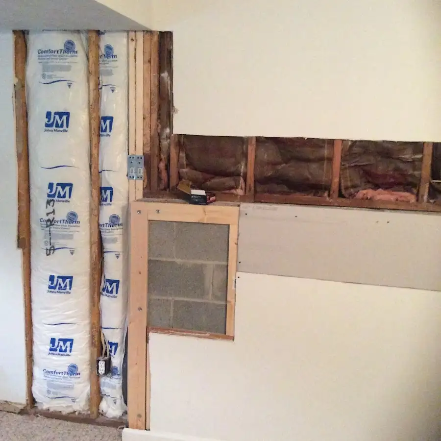 Wall insulation replacement during Contents Cleaning & Restoration in Queen Creek